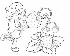 Раскраска клубника