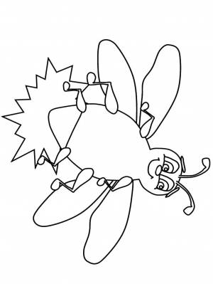 Раскраски Раскраска жук антистресс Насекомые, Раскраска Пожарник Насекомые