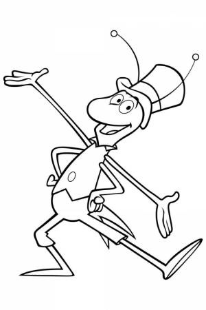 Кузнечик раскраска для детей