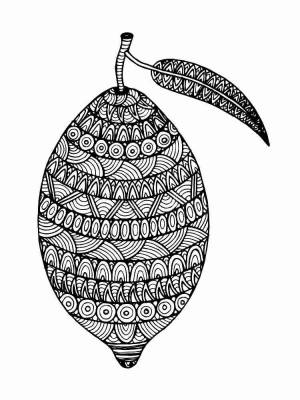 Раскраски Лимон Aнтистресс