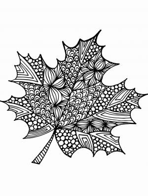 Раскраски Листья Aнтистресс