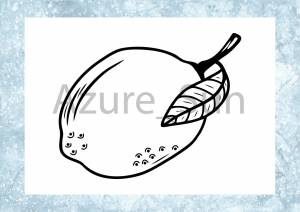 Раскраска для детей Лимон