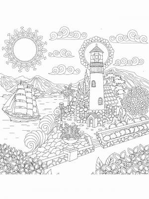 Раскраски Маяк Aнтистресс