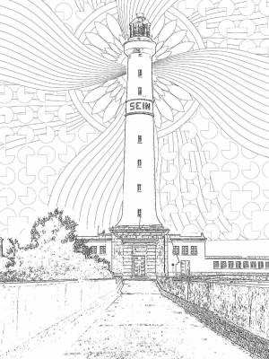 Маяк раскраска для детей