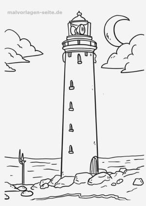 Маяк раскраска для детей