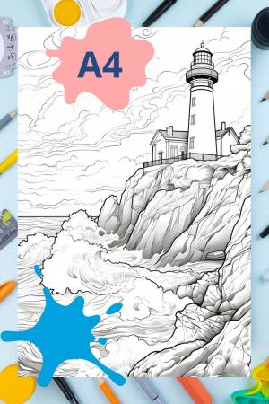 Раскраска антистресс Маяк