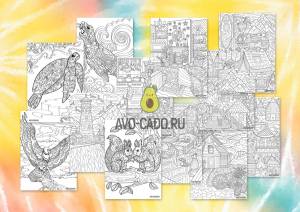 Раскраски антистресс