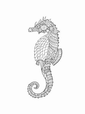 Раскраски Морской конек Aнтистресс