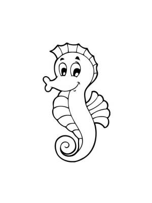 Раскраска Морской конек