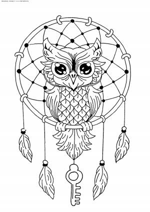 Раскраска Ловец снов