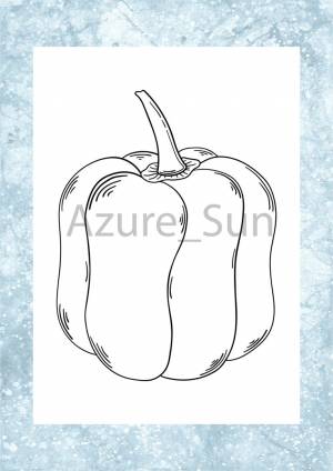 Раскраска для детей Сладкий перец