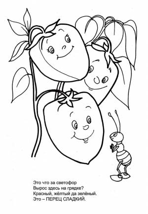 Раскраска Перец