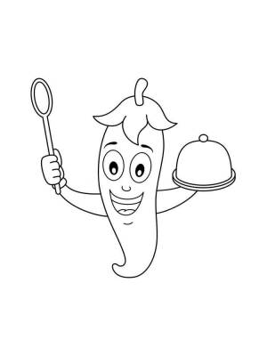 Раскраска Перец