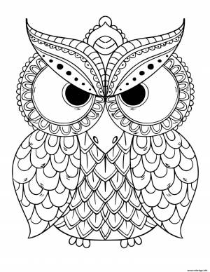 Раскраска сова
