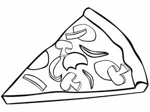 Раскраска Пицца