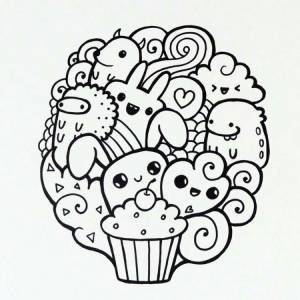 Разные рисунки раскраска