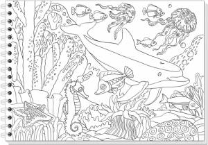 Подводный мир раскраска для детей