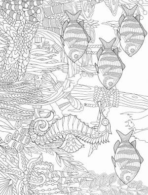 Раскраски Подводный мир Aнтистресс