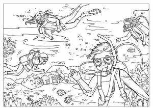 Раскраска Подводный Мир