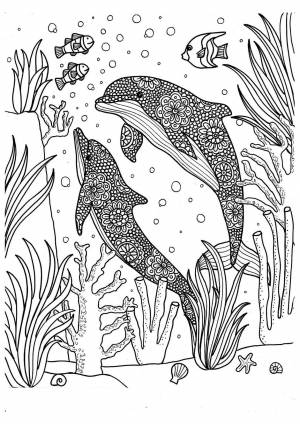 DataLife Engine > Версия для печати > Раскраски морские обитатели сложные