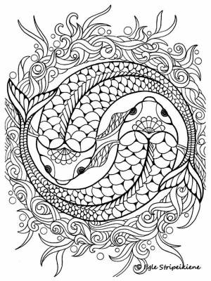 DataLife Engine > Версия для печати > Раскраски рыбы сложные