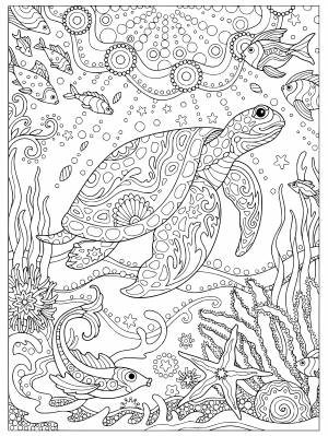 Раскраска антистресс моретерапия