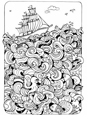 Корабль и морские жители