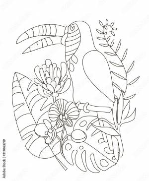Hand drawing coloring pages for children and adults