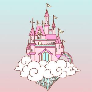 Замок простой рисунок