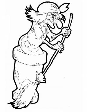 Раскраска Баба Яга