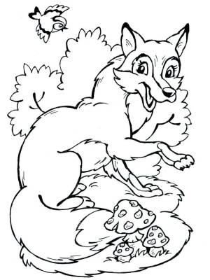 Раскраска Басни Крылова 12