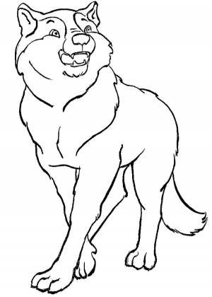 Раскраски семеро, Раскраска Волк и семеро козлят волк