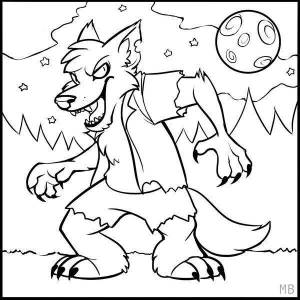 Раскраски козлят, Раскраска Волк и семеро козлят волк