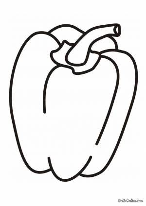 Раскраска Перец для малышей