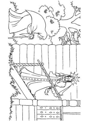 Раскраски Сказка о мертвой царевне