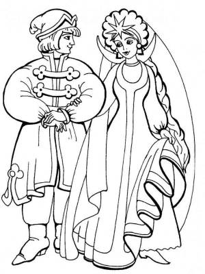 Раскраски Сказка о царе Салтане