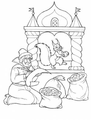 Раскраски салтан, Раскраска Царь салтан сказка о царе салтане