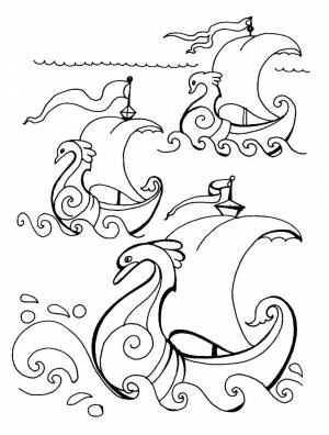 Раскраска Сказка о царе Салтане 10