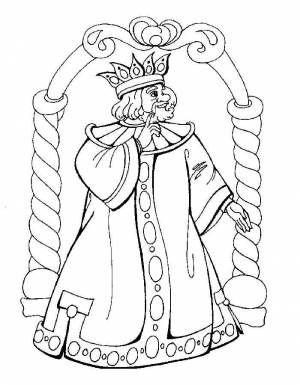 Раскраска Сказка О Царе Салтане