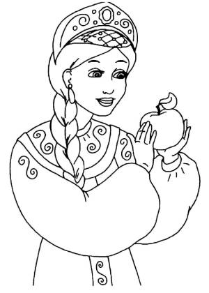 Иллюстрация к сказке раскраска