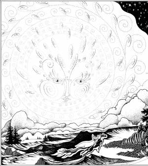 Процесс создания иллюстрация к Сказке о мёртвой царевне и о семи богатырях А