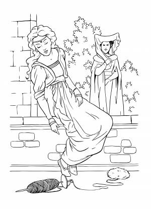 Сказка о мертвой царевне раскраска