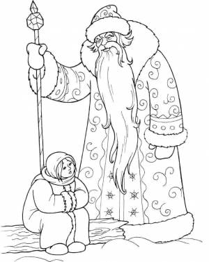 Раскраски Раскраска Сказка 12 месяцев