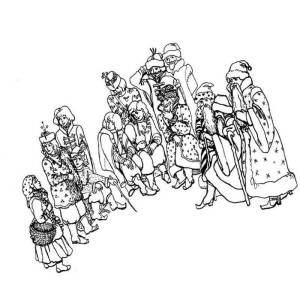 Раскраски 12 месяцев