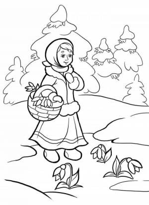 Раскраски Двенадцать месяцев