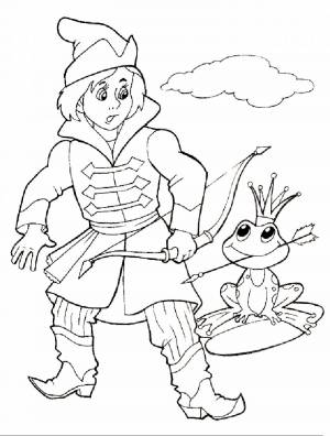 Раскраски Царевна Лягушка