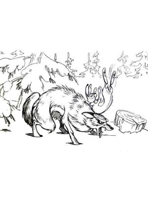 Раскраски Храбрый заяц