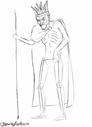 Кощей бессмертный детский рисунок