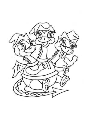 Раскраски Змей Горыныч