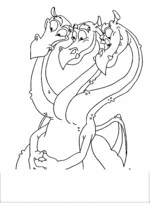 Раскраски Раскраска Змей горыныч Сказки мультики